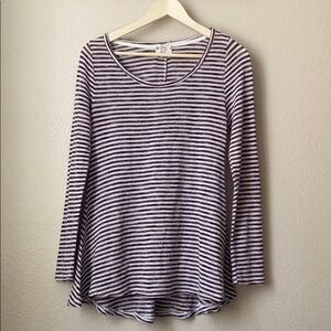 Hippie Rose Knit Striped Purple & White Medium